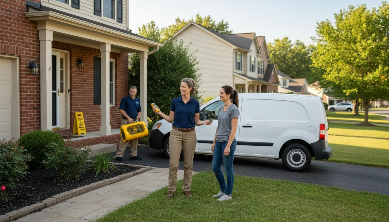 Residential water damage restoration in Grant, NE